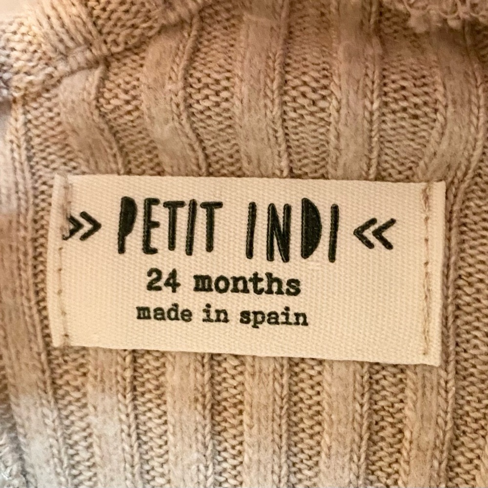 Petit Indi Spain Knit Dress And Matching Ribbed Pants Size 24 Months EUC - Picture 5 of 6